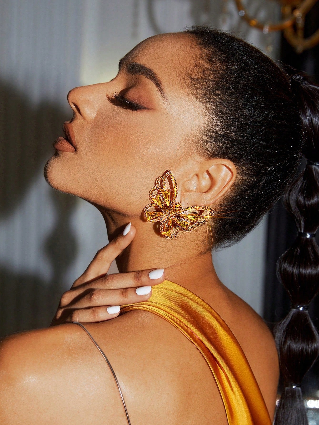 Fancy Woman Jean Butterfly Earrings