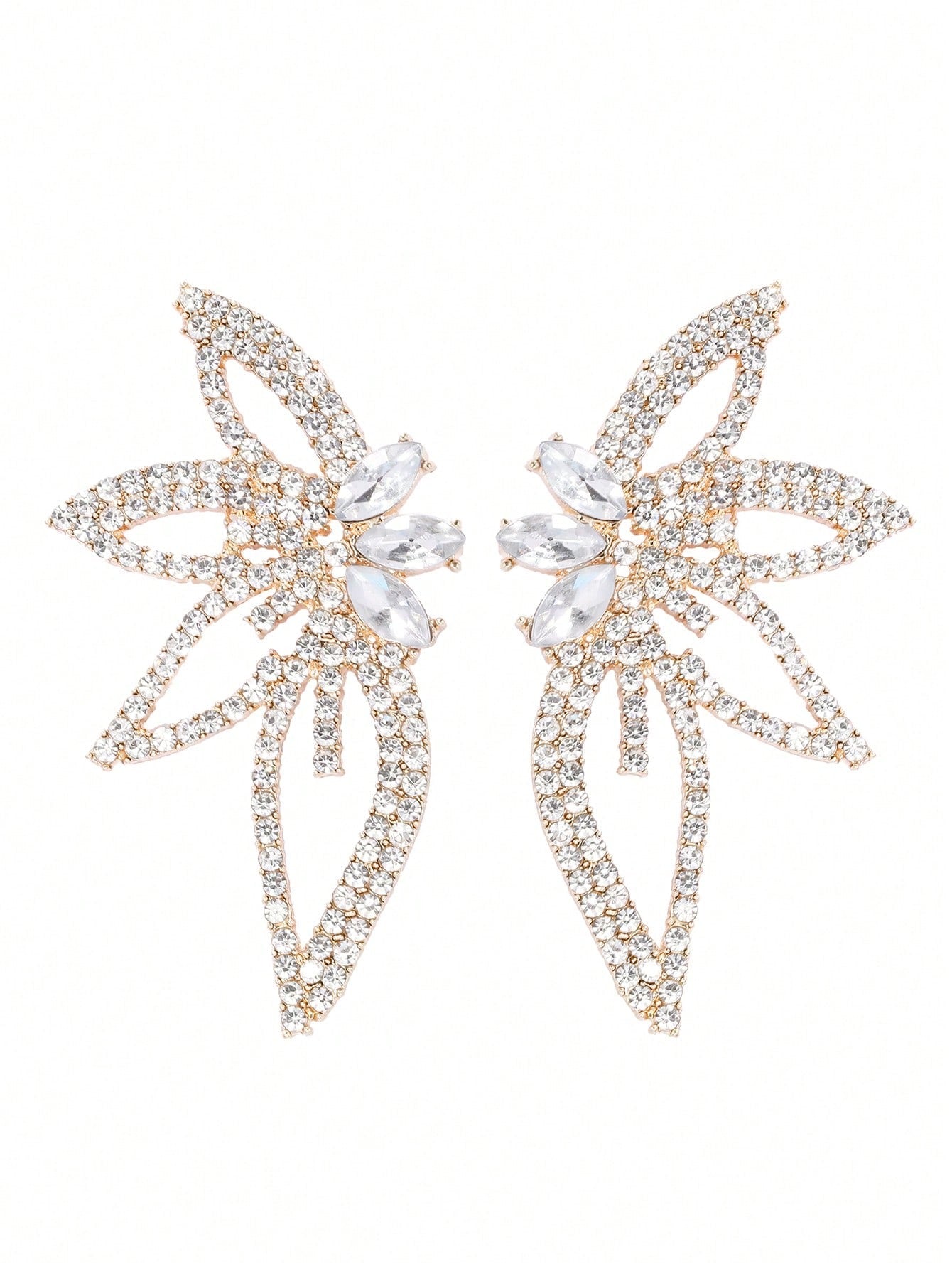 Fearless Woman Flower Girl Stud Earrings