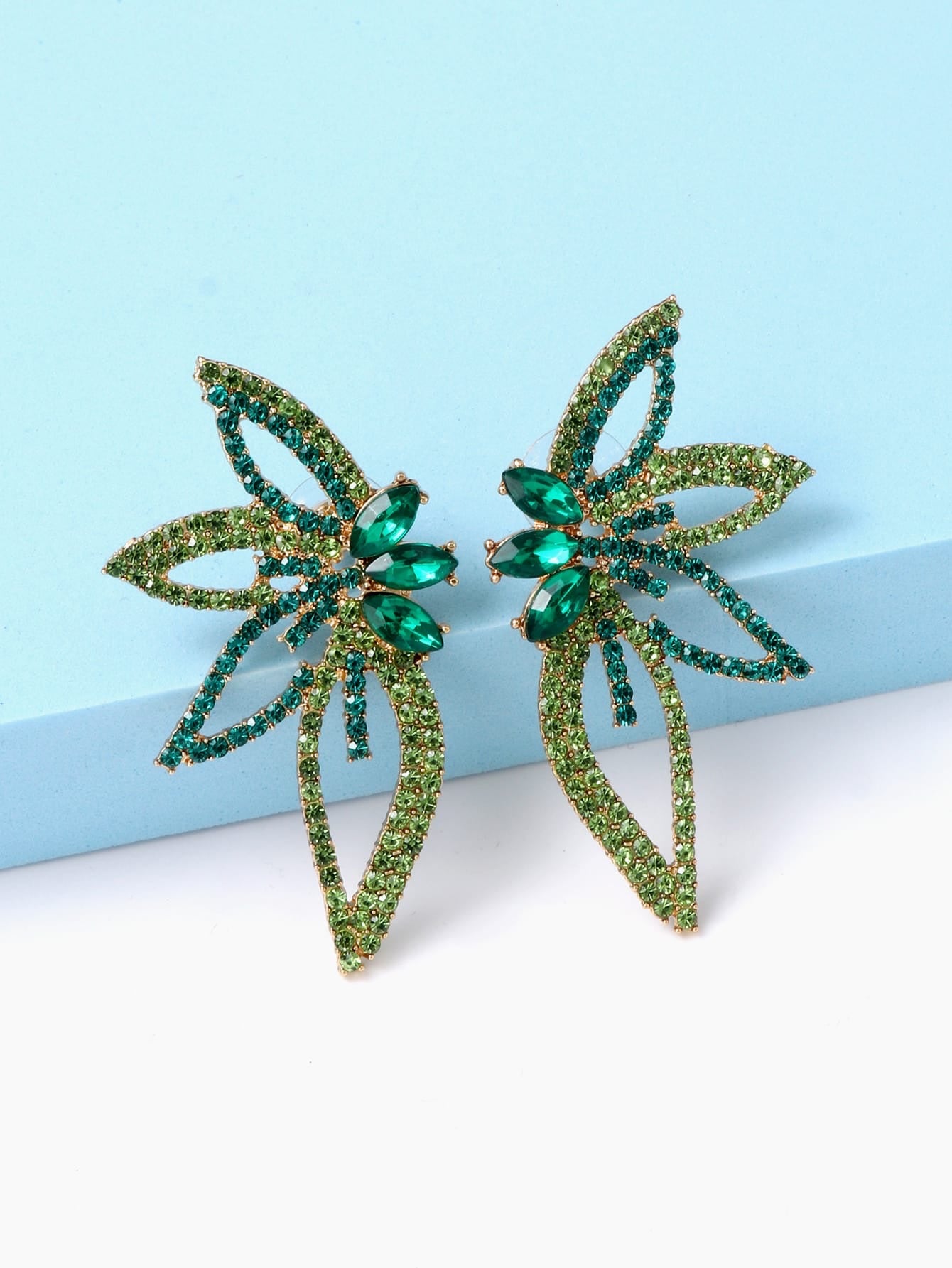 Fearless Woman Flower Girl Stud Earrings