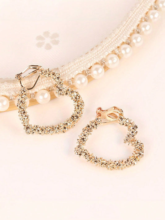Fearless Woman Lovely Girl Clip on Earrings