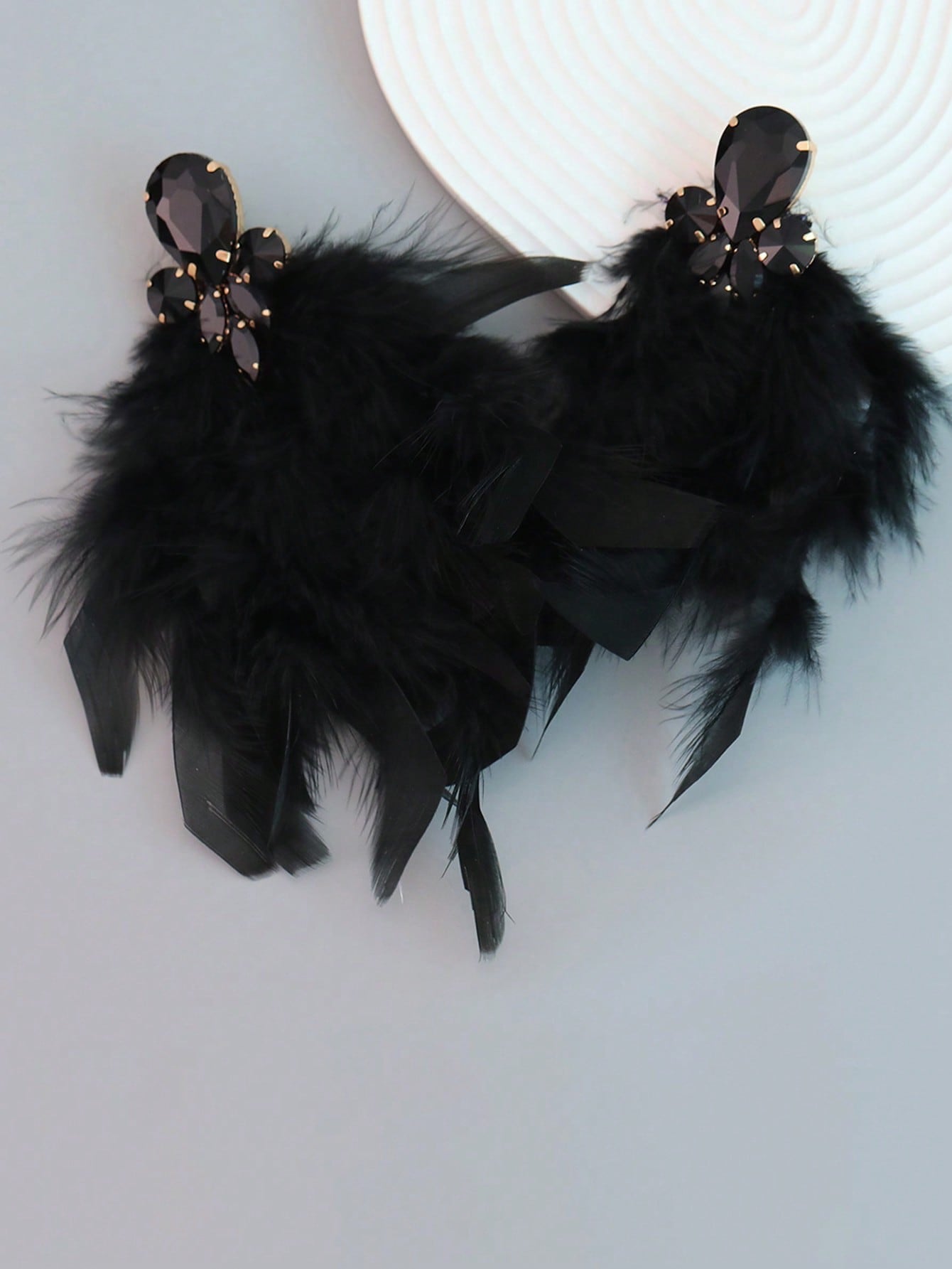 Flawless Woman Feather Earrings