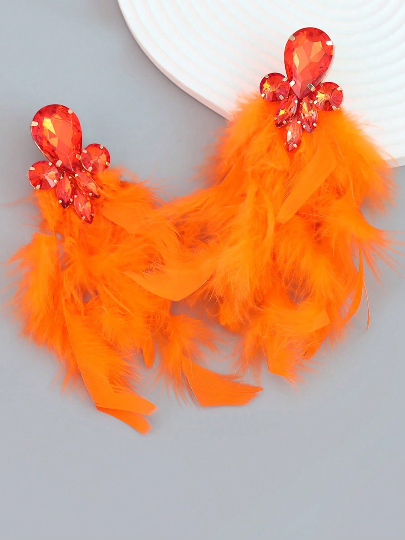 Flawless Woman Feather Earrings