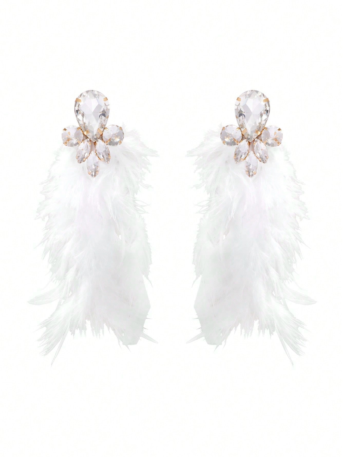 Flawless Woman Feather Earrings
