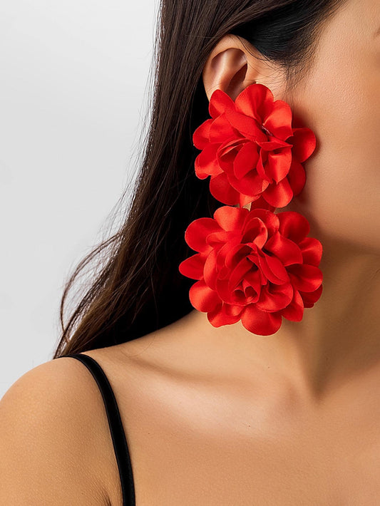 Flawless Woman Flower Girl Earrings
