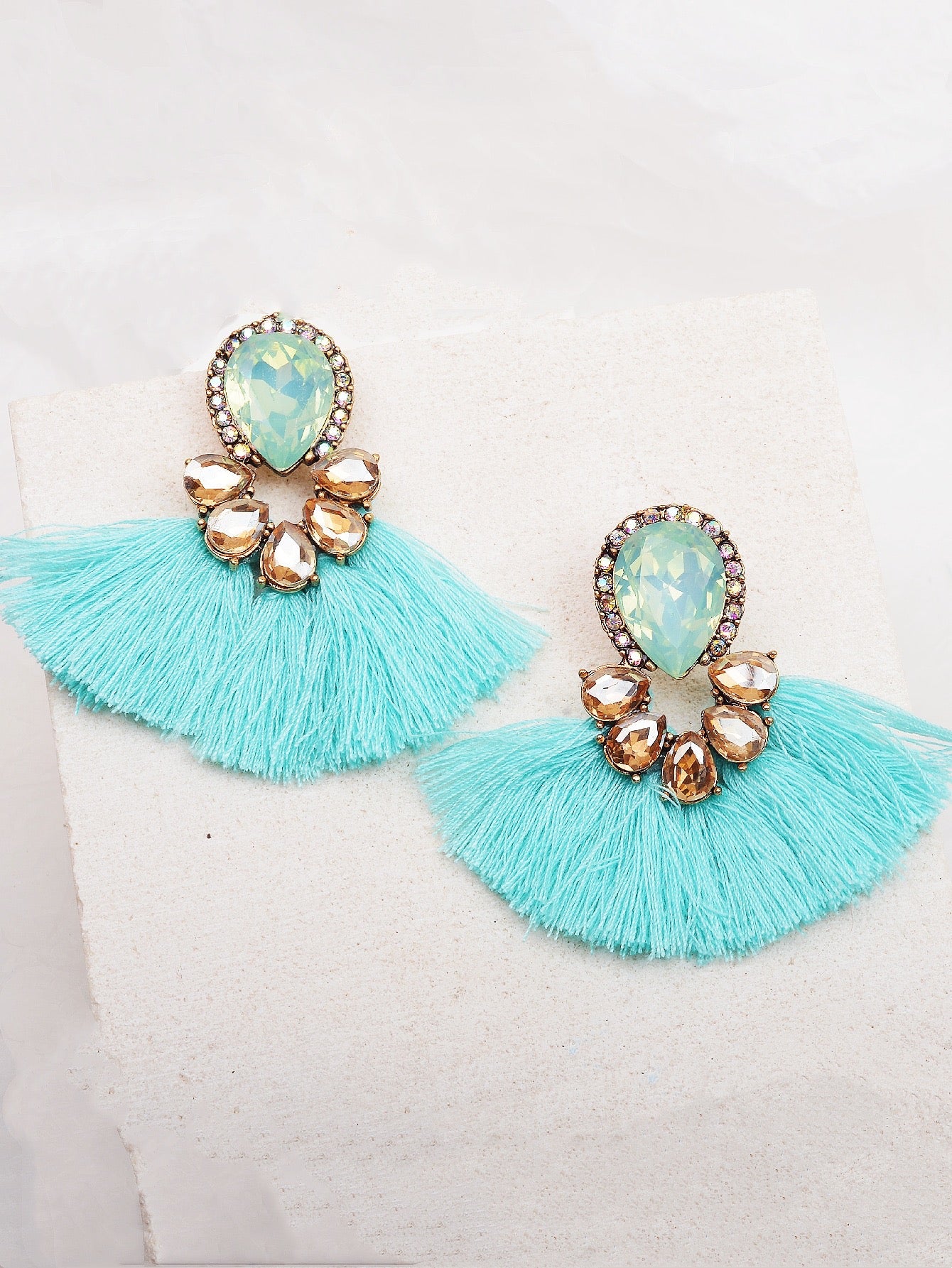 Flawless Woman Fearless Tassel Earrings