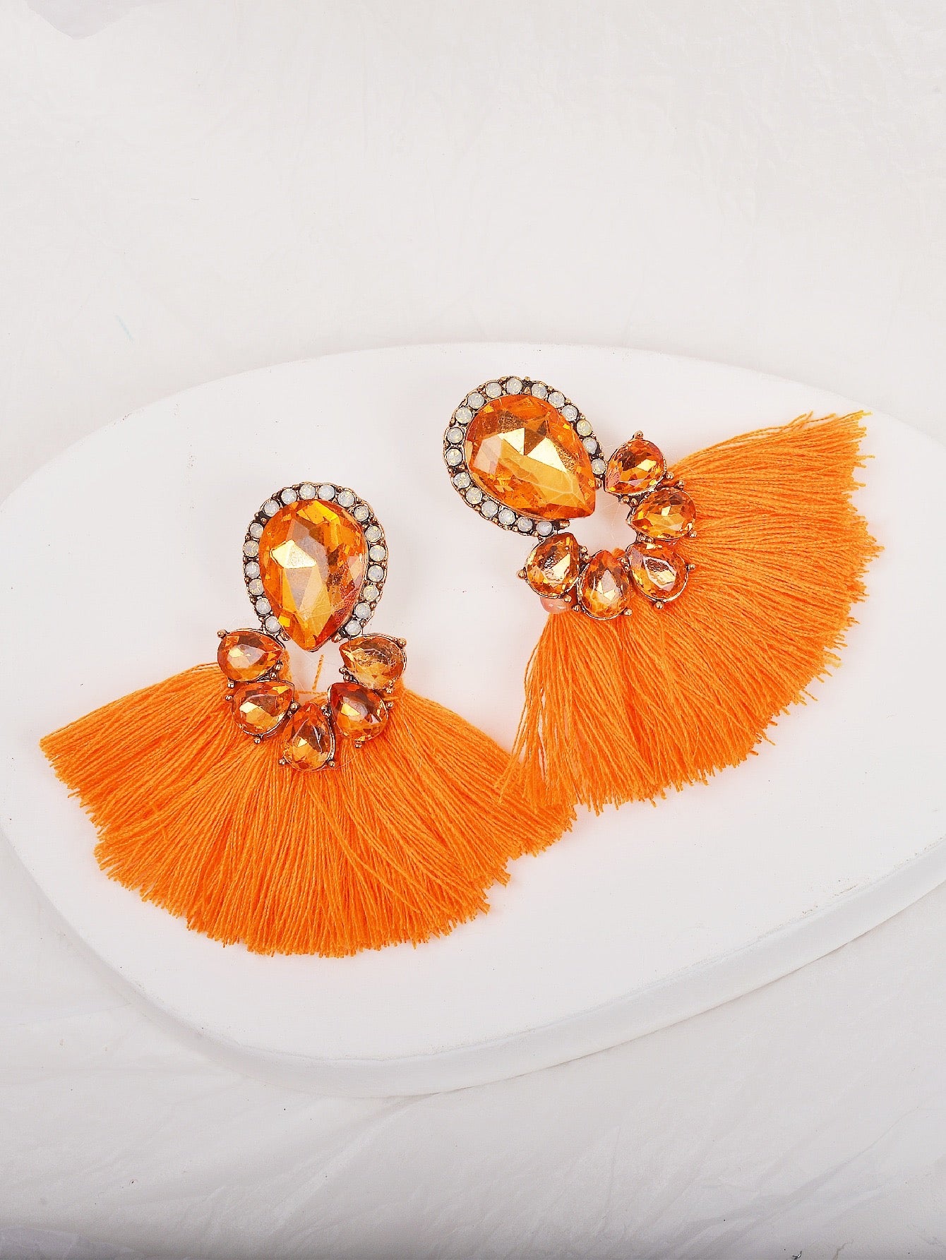 Flawless Woman Fearless Tassel Earrings