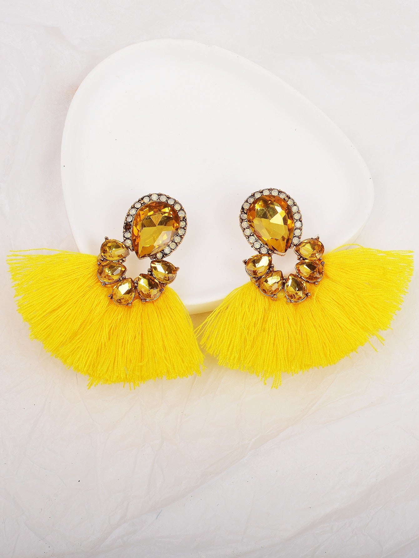 Flawless Woman Fearless Tassel Earrings