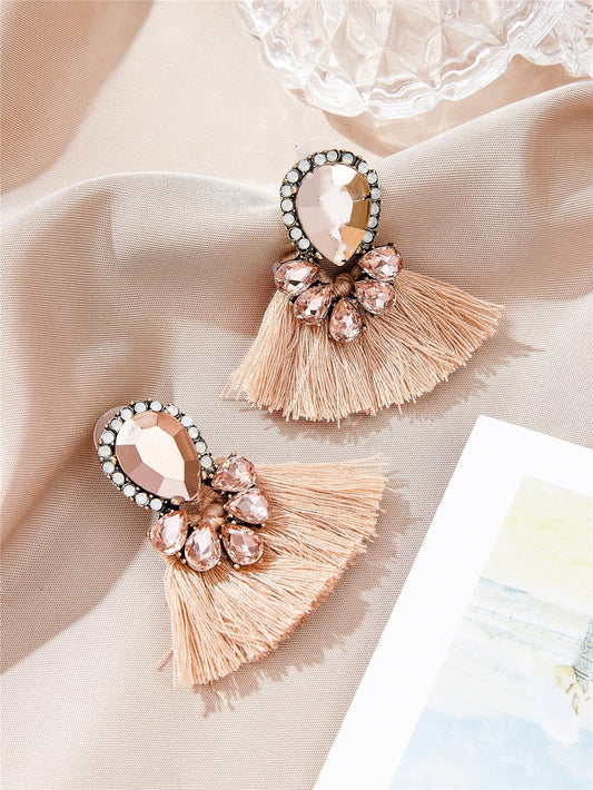Flawless Woman Fearless Tassel Earrings