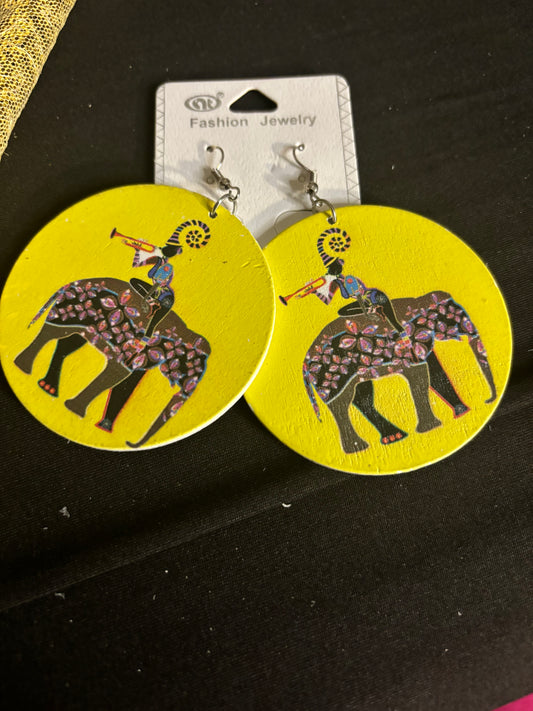 Fearless Woman Elephant Earrings