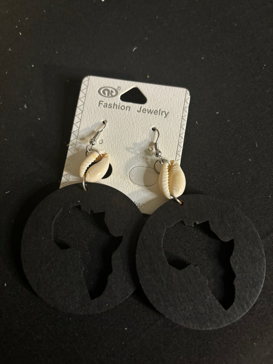Fearless Woman Africa Circle Earrings