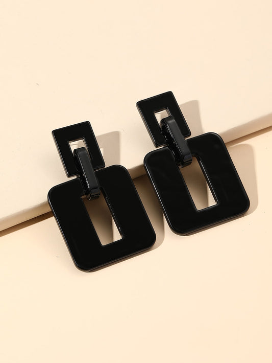 Fierce Woman Out The Box Square Earrings