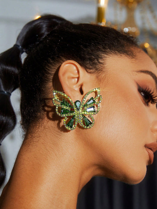 Fancy Woman Jean Butterfly Earrings