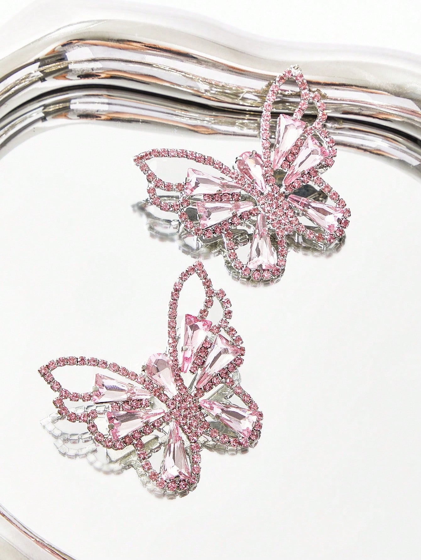 Fancy Woman Jean Butterfly Earrings