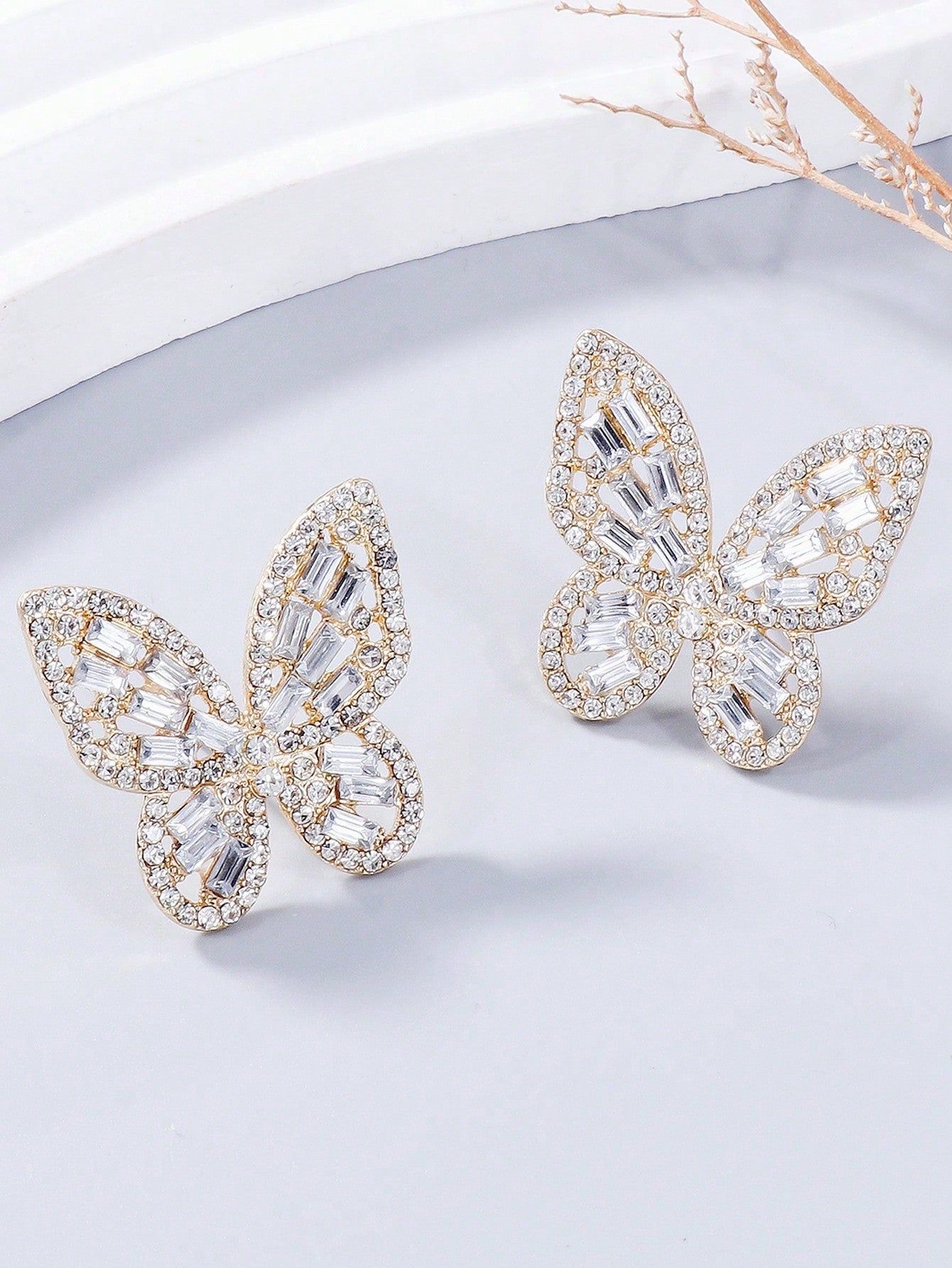 Fearless Woman Brittany Butterfly Stud Earrings