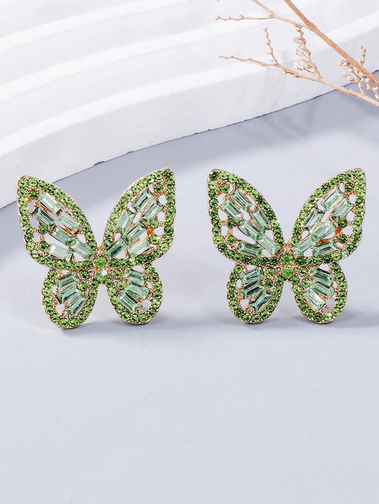 Fearless Woman Brittany Butterfly Stud Earrings