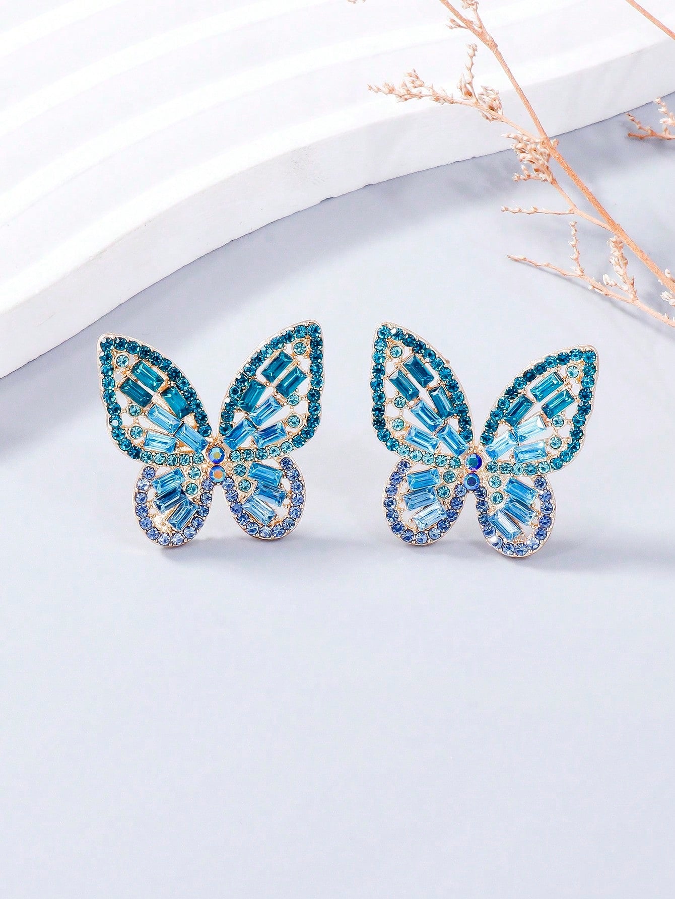 Fearless Woman Brittany Butterfly Stud Earrings