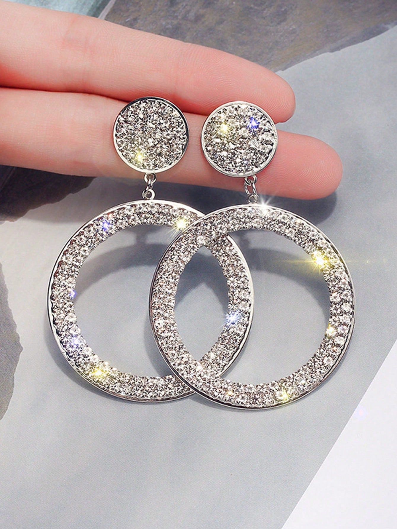 Fancy Woman Diamond Earrings