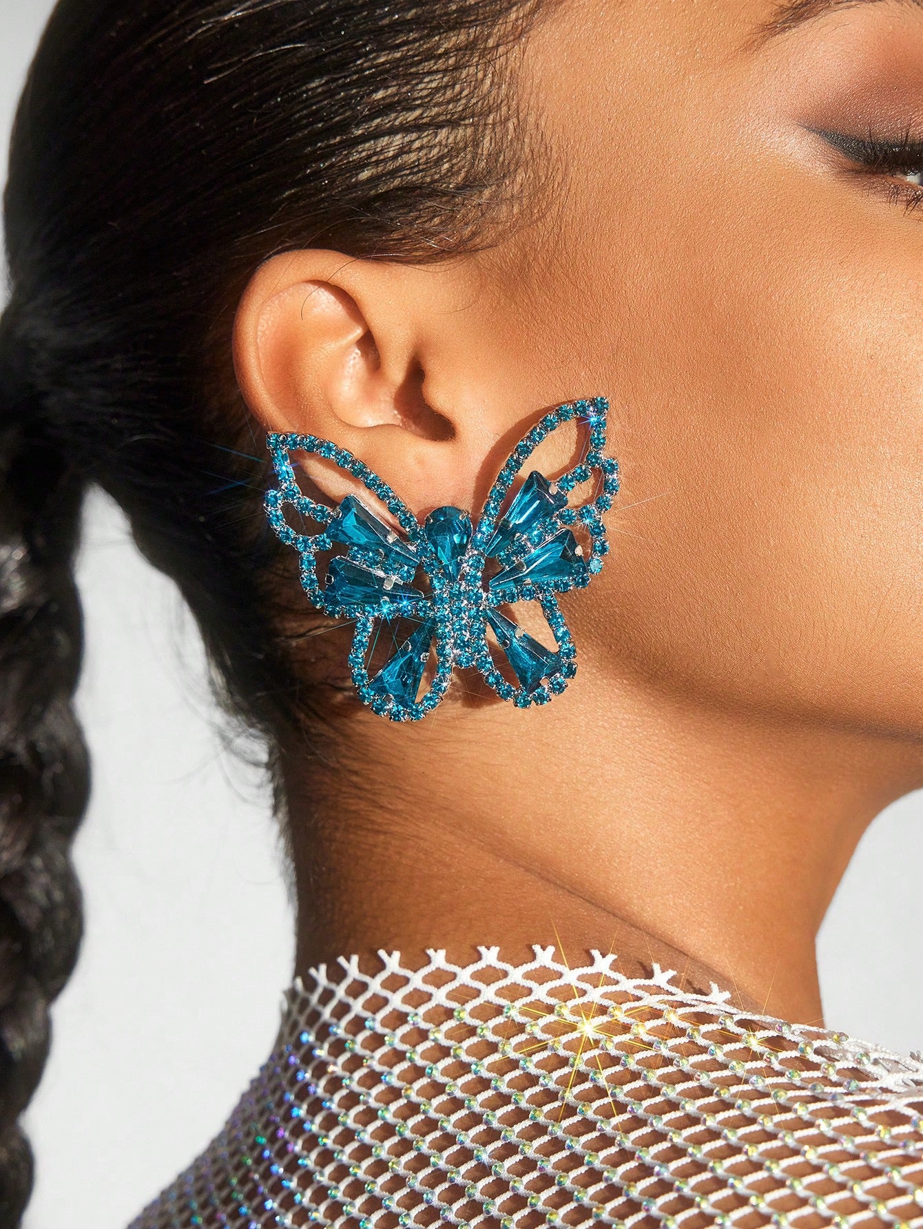 Fancy Woman Jean Butterfly Earrings