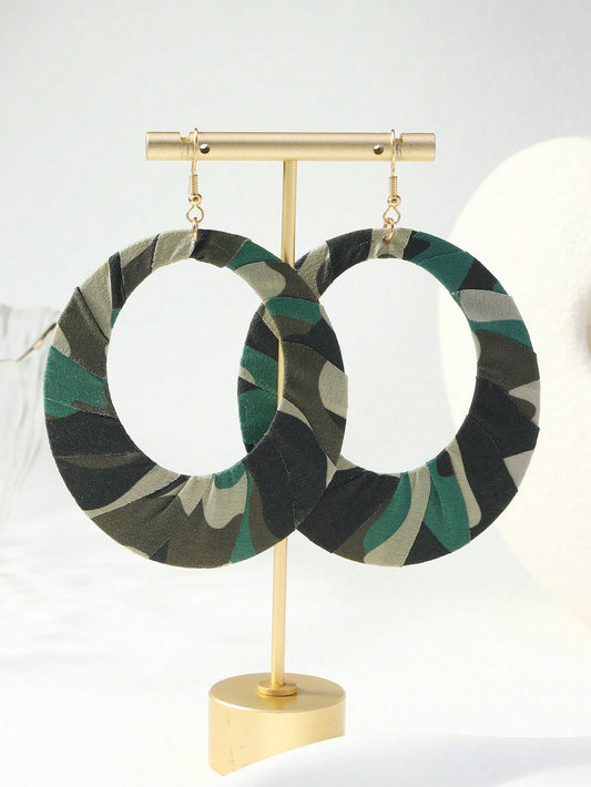 Fearless Woman Warrior Hoop Earrings