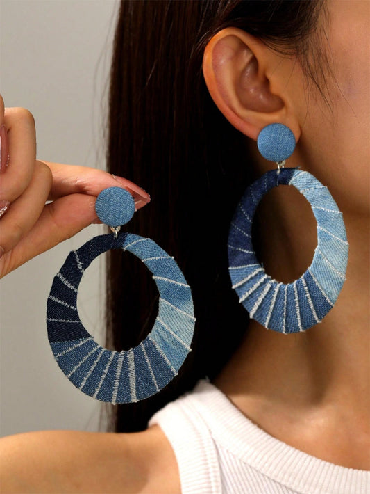 Fearless Woman Large Warrior Hoop Earrings