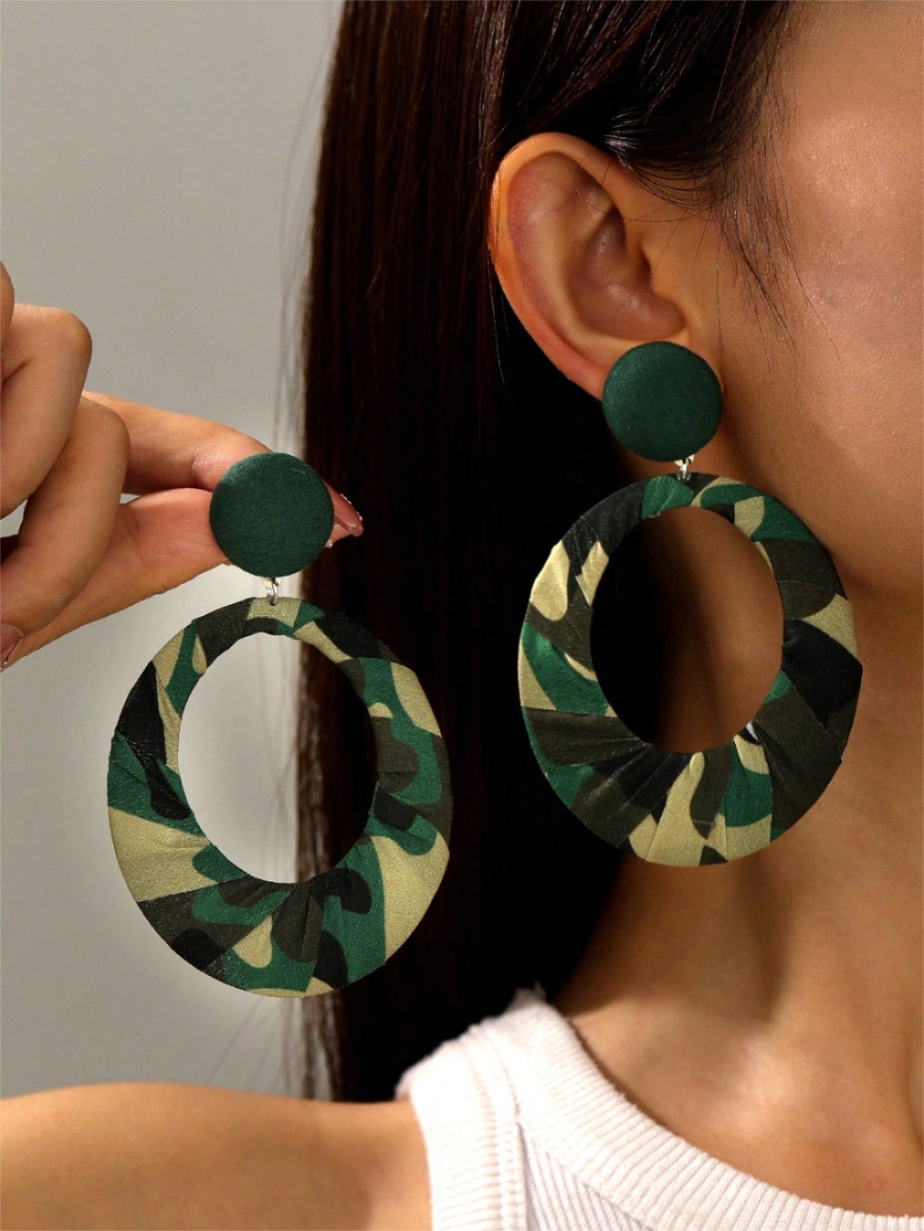 Fearless Woman Large Warrior Hoop Earrings