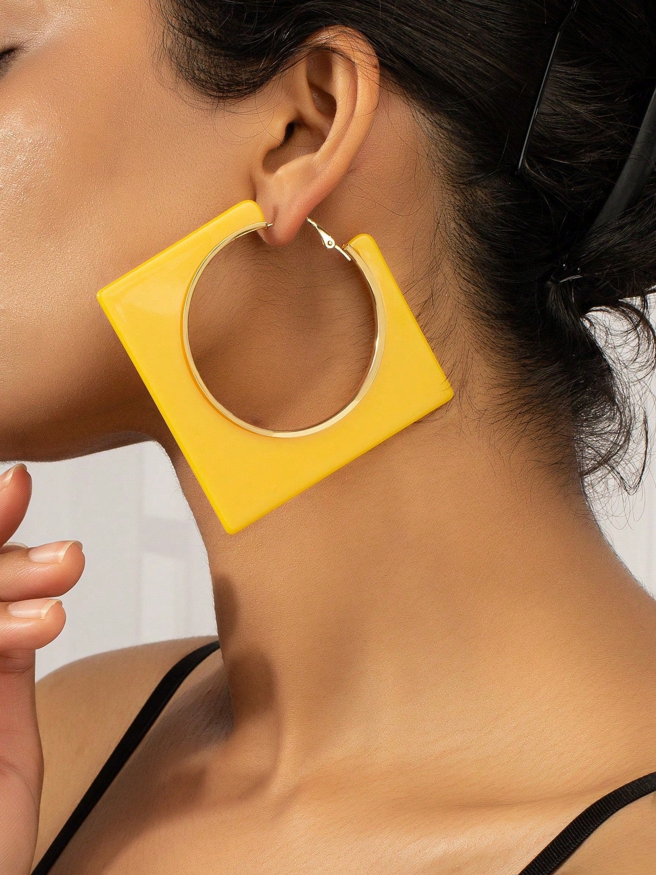 Fearless Woman Hooked Hoop Earrings