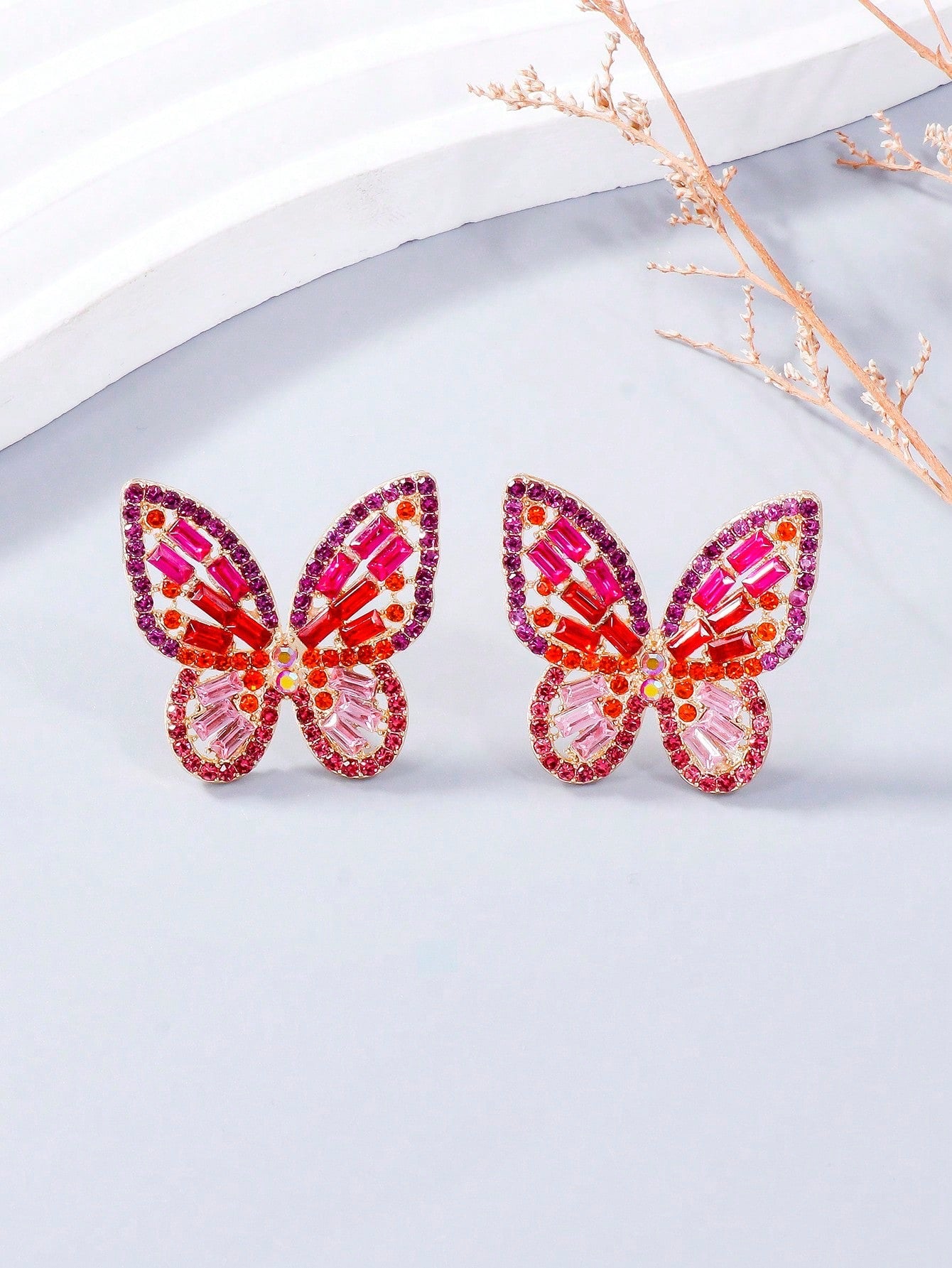 Fearless Woman Brittany Butterfly Stud Earrings