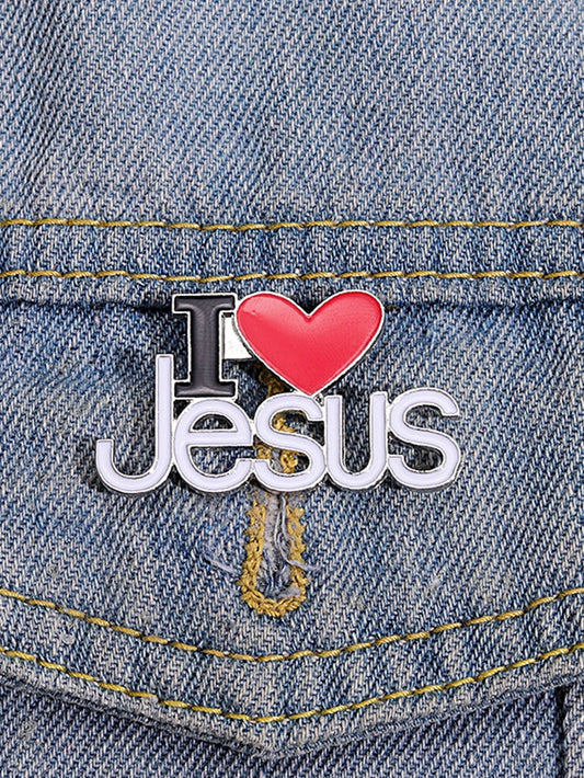 Fearless Woman Jesus Brooch