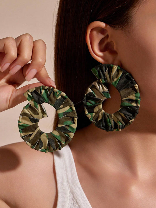 Fearless Woman Full Circle Hoop Earrings