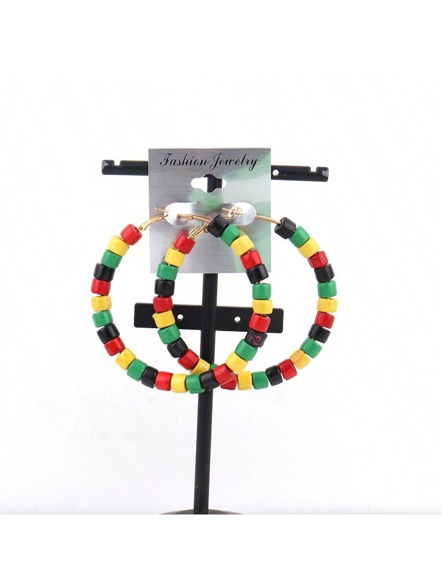 Fearless Woman Black Is Beautiful Hoop Earrings
