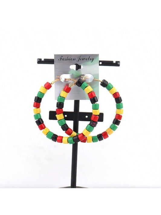 Fearless Woman Black Is Beautiful Hoop Earrings
