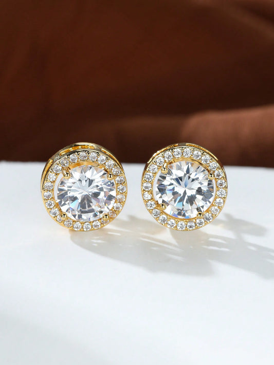 Fearless Woman Classic Round Stud Earrings