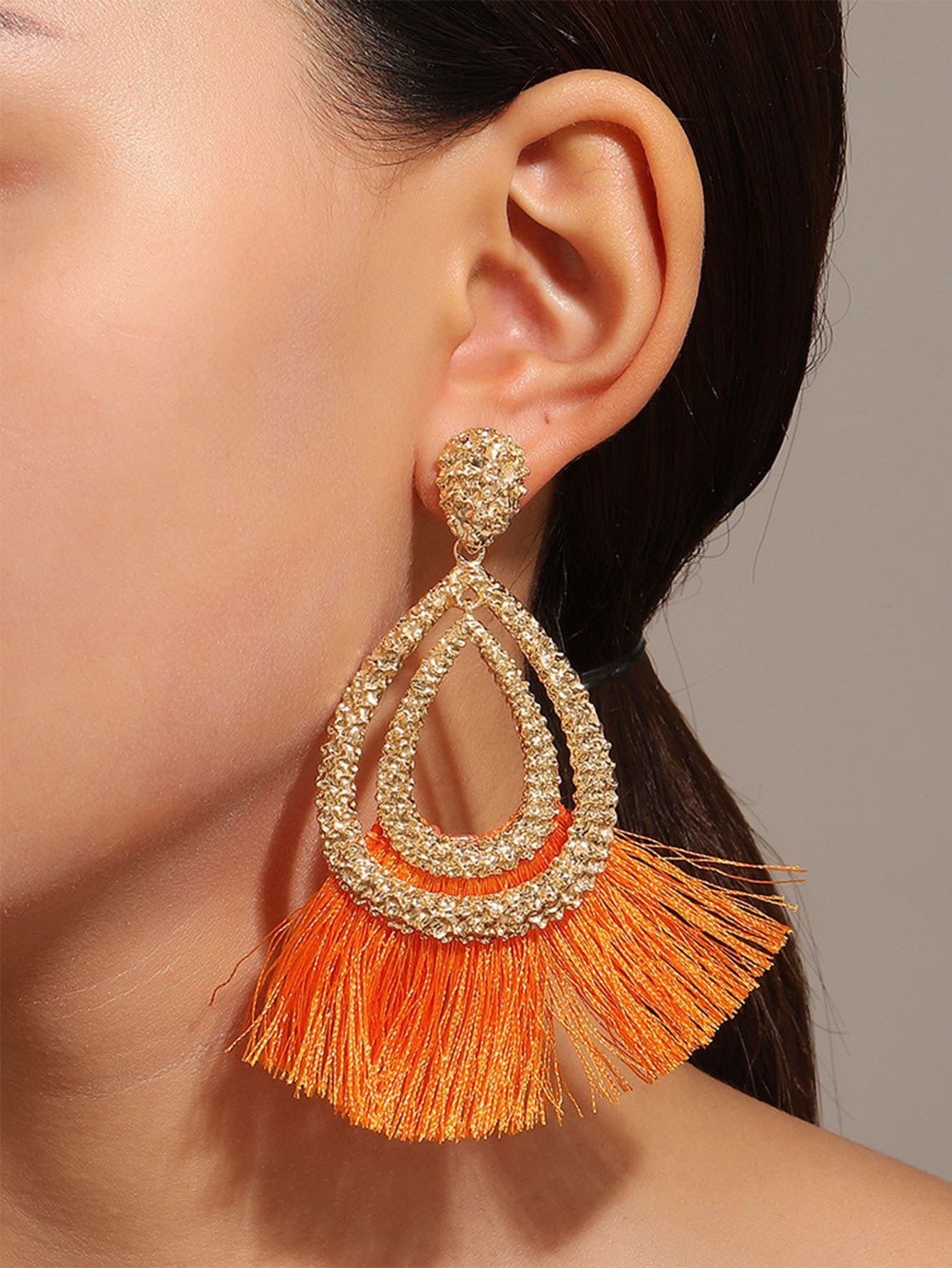 Flawless Woman Potent Tassel Earrings
