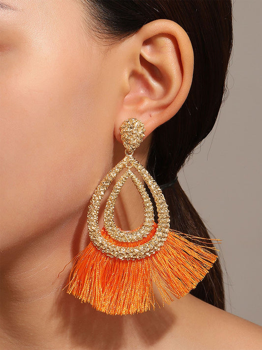 Flawless Woman Potent Tassel Earrings