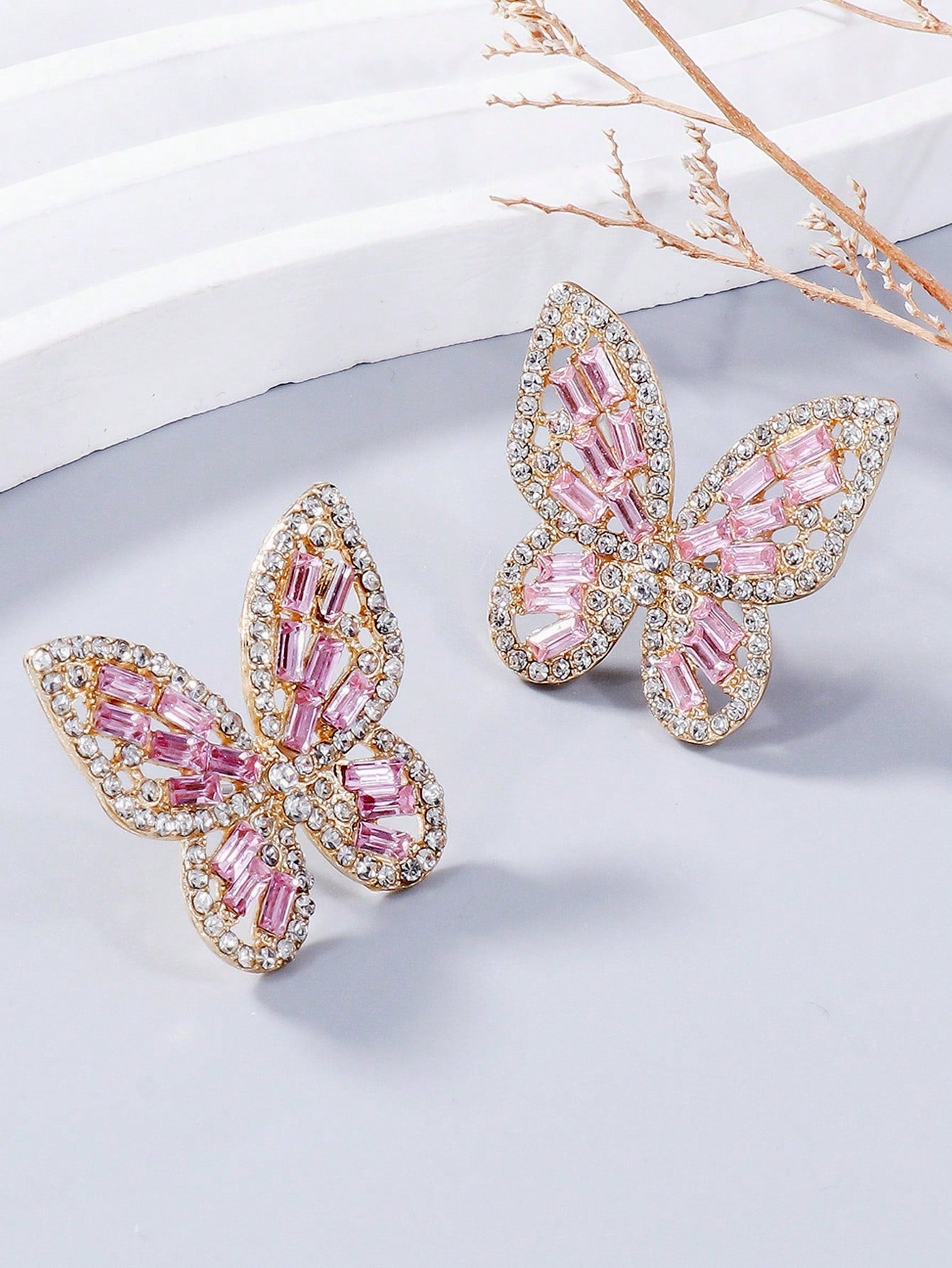 Fearless Woman Brittany Butterfly Stud Earrings
