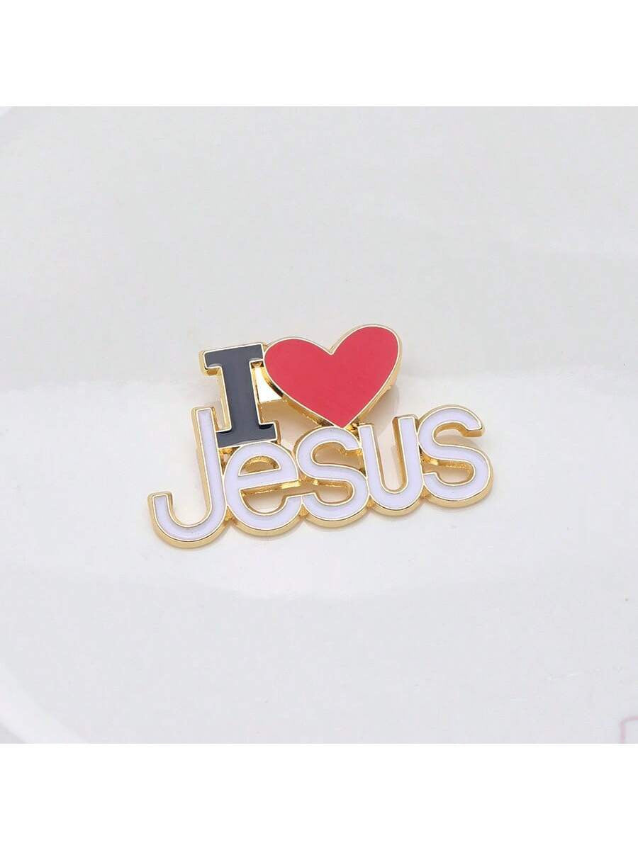 Fearless Woman Jesus Brooch