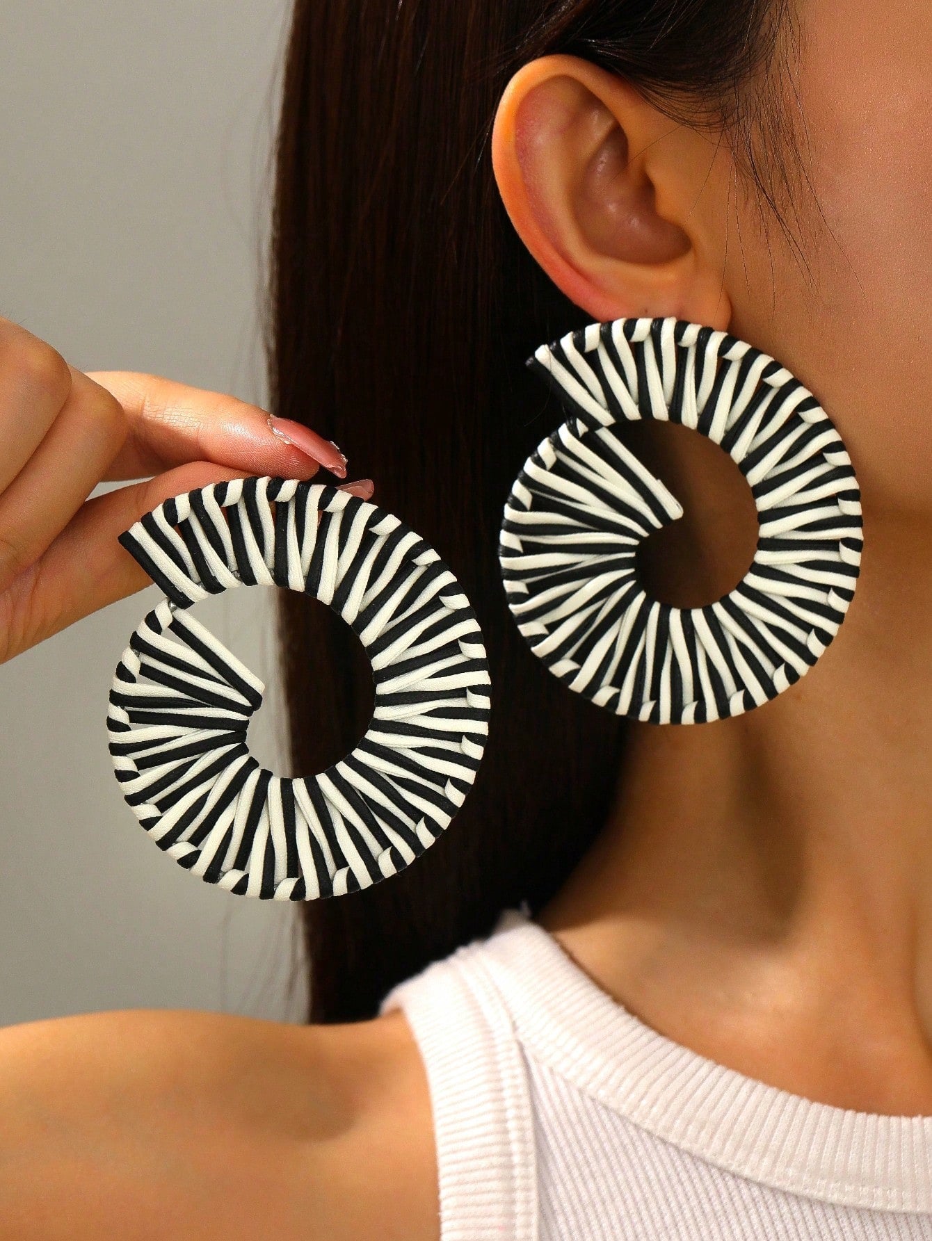 Fearless Woman Full Circle Hoop Earrings