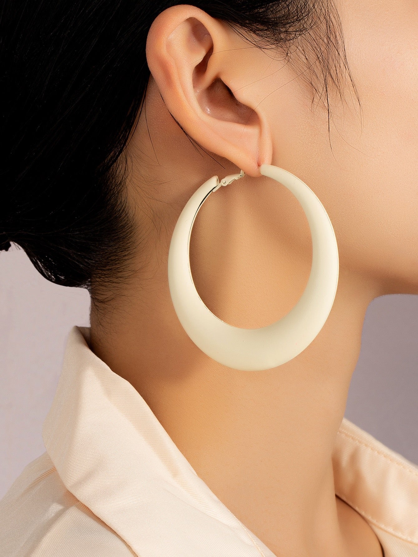 Fearless Woman Lina Love Hoop Earrings