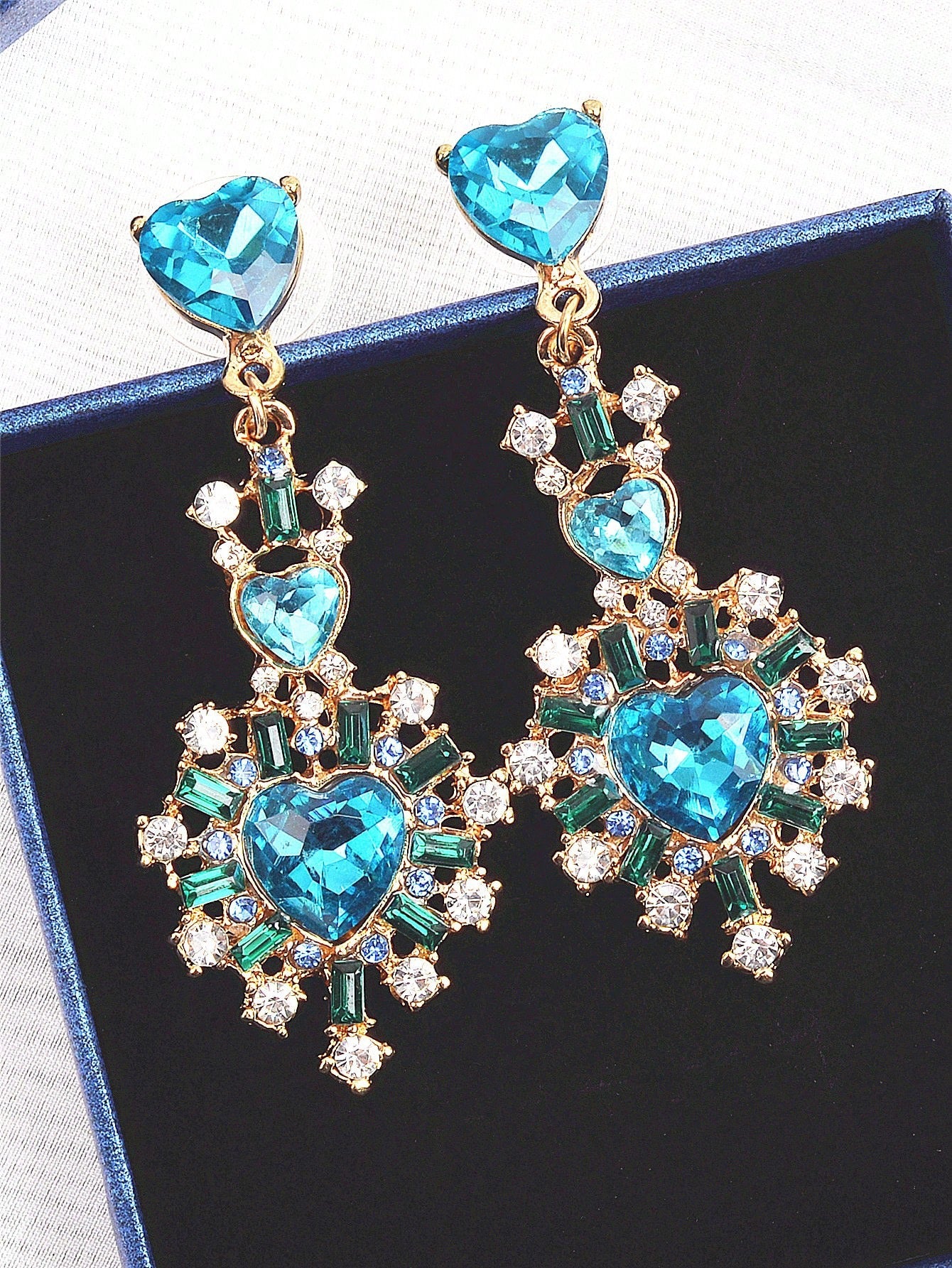 Fearless Woman Baby Girl Heart Earrings