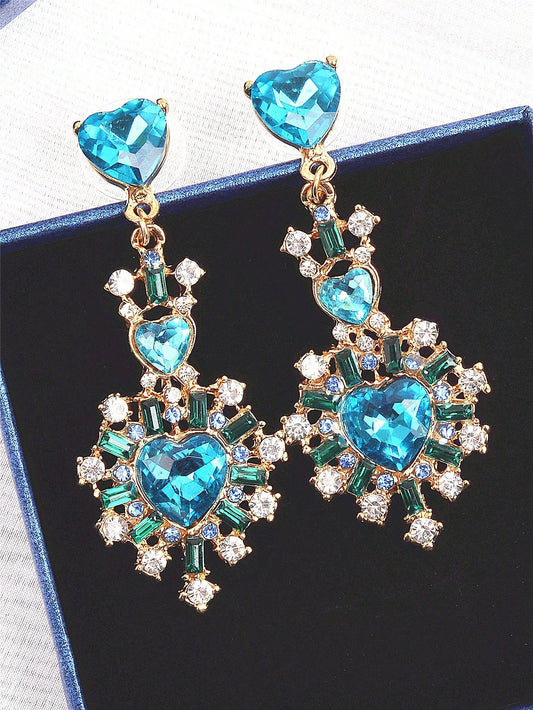 Fearless Woman Baby Girl Heart Earrings