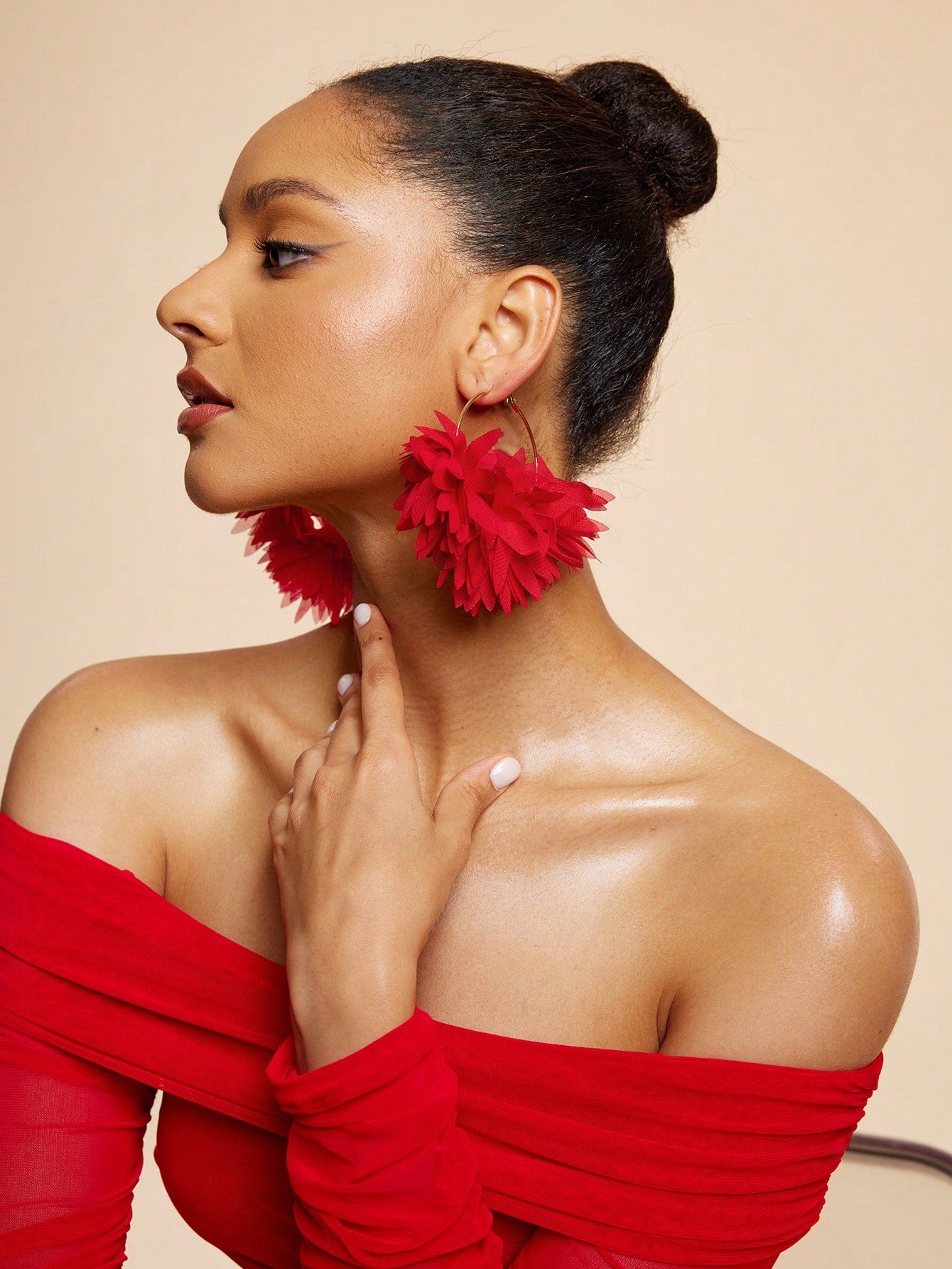 Fearless Woman Bloom Hoop Earrings