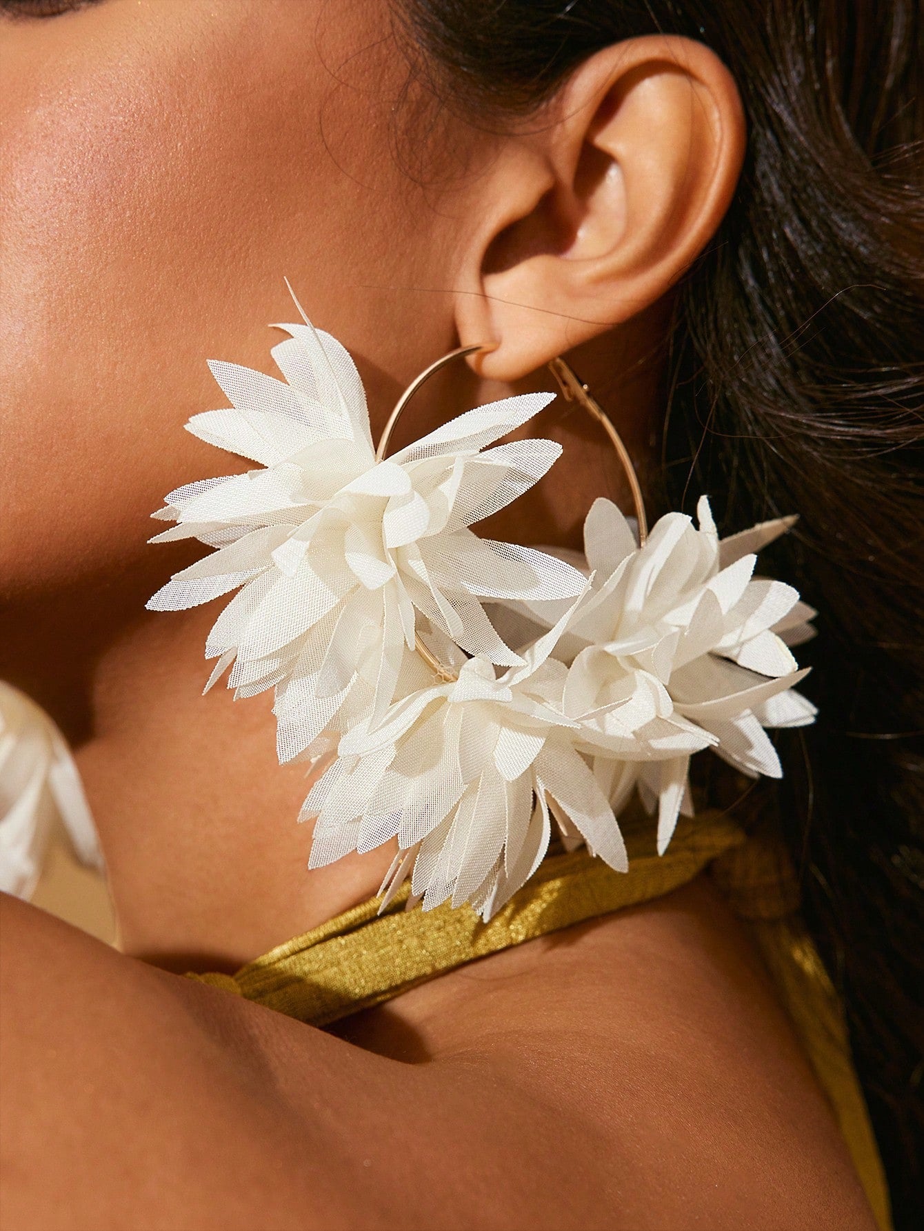 Fearless Woman Bloom Hoop Earrings