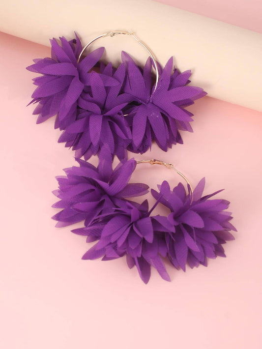Fearless Woman Bloom Hoop Earrings