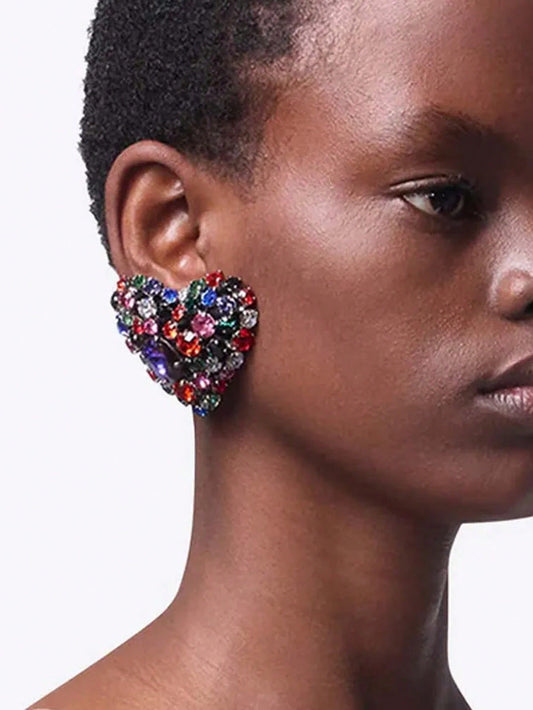 Fearless Woman Heartless Clip On Earrings