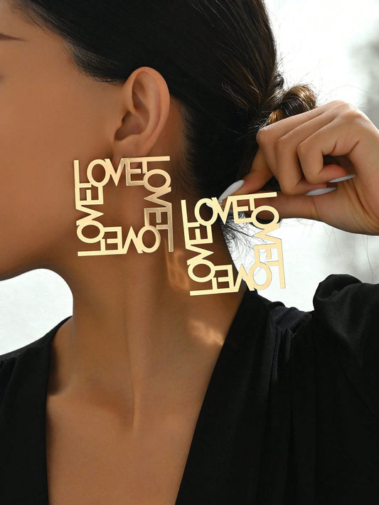 Fearless Woman Lovely Hoop Earrings